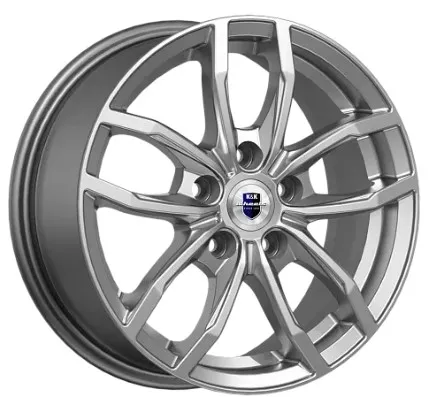 Диск Литой K&K мод.Фрост (КС1048-01) D15*6.5 PCD 5*108 ET42 DIA67.1  дарк платинум  
