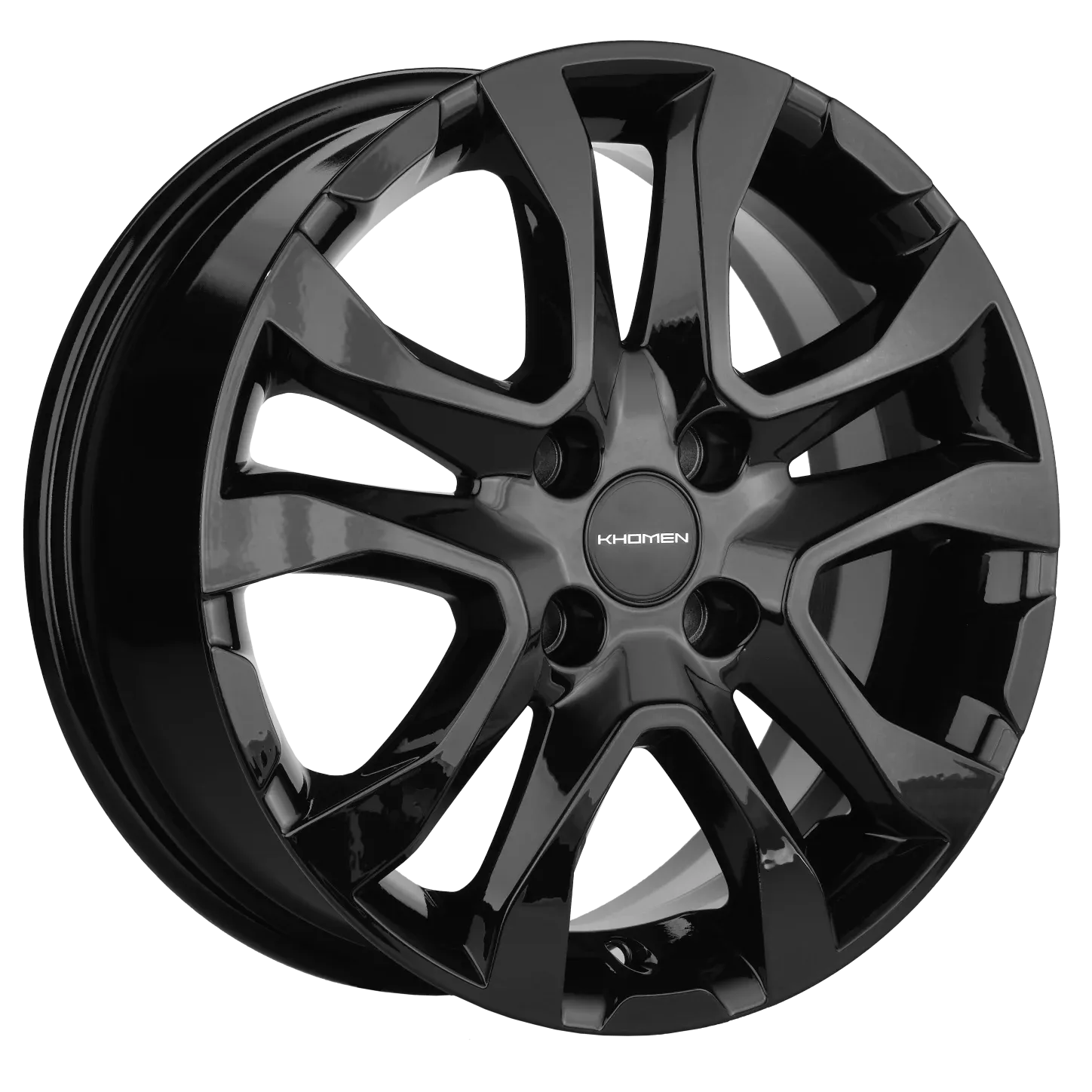 Диск Литой Khomen Wheels мод.KHW1503 15х6 PCD 4х98 ET36 DIA58.5  Black-FP  