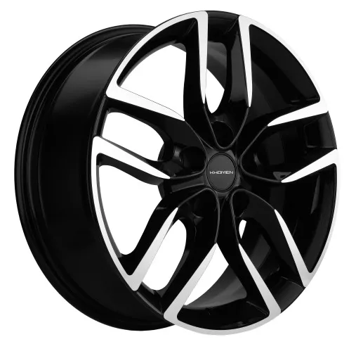 Диск Литой Khomen Wheels мод.KHW1708 D17*6.5 PCD 5*108 ET33 DIA60.1  Black-FP  