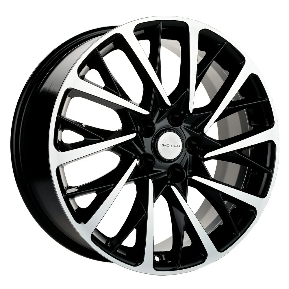 Диск Литой Khomen Wheels мод.KHW1804 18х7.5 PCD 5х108 ET45 DIA65.1  Black-FP  