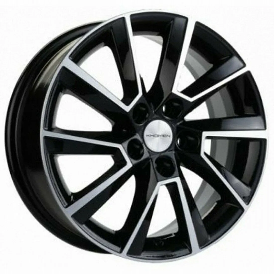 Диск Литой Khomen Wheels мод.KHW1507 15х6 PCD 5х100 ET38 DIA57.1  Black-FP  
