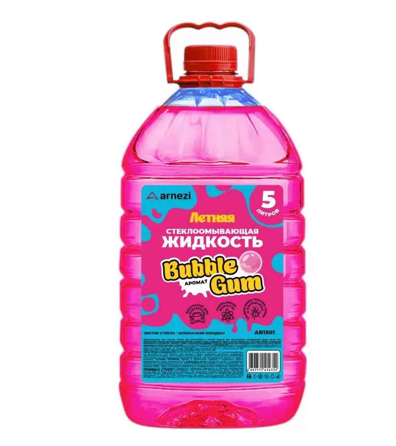 Жидкость омывателя летняя ARNEZI Bubble Gum 5л AR1501