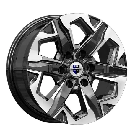 Диск Литой K&K мод.Тейт (КС1050) D17*7.5 PCD 6*139.7 ET25 DIA106.1  алмаз черный  