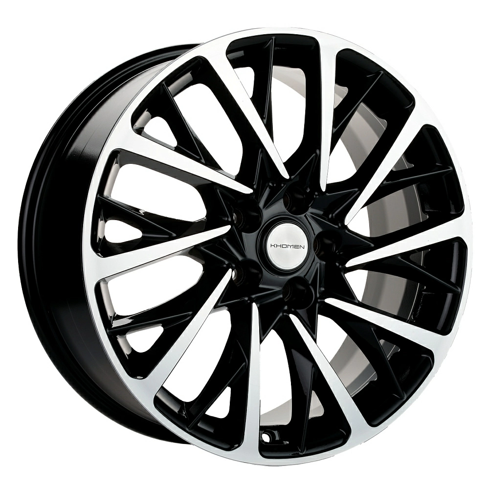 Диск Литой Khomen Wheels мод.KHW1804 D18*7.5 PCD 5*108 ET45 DIA65.1  Black-FP  